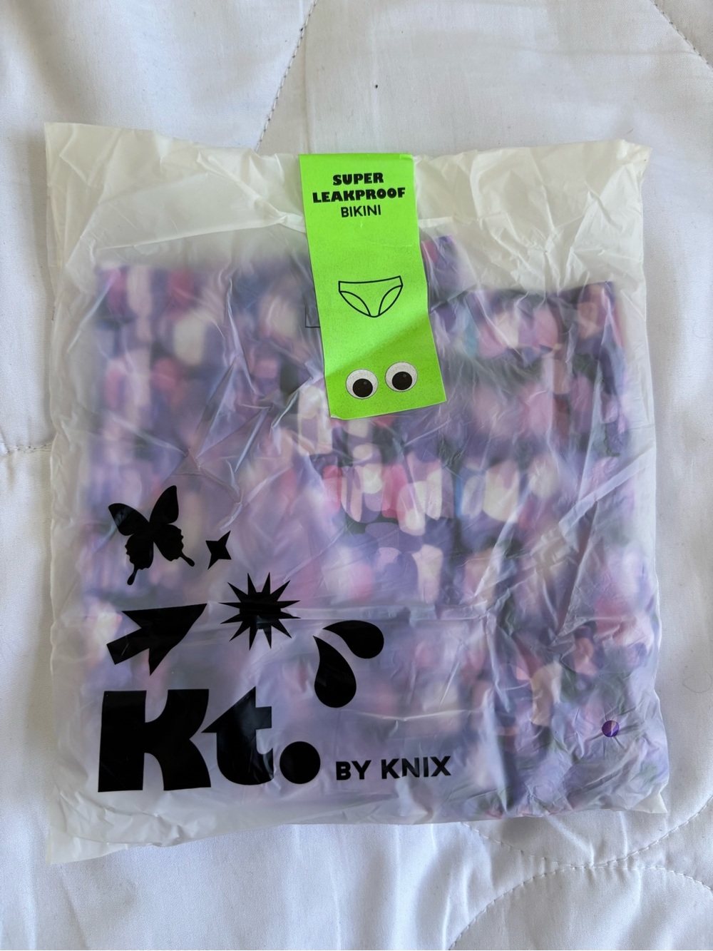 KNIX Teen by Knix. Women’s Leakproof Bikini Underwear - Purple Multi-Print NWT